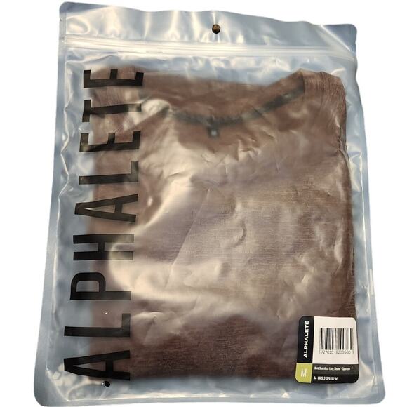 Alphalete Hero Seamless Long Sleeve in Sparrow Crew Neck Shirt - Picture 2 of 6